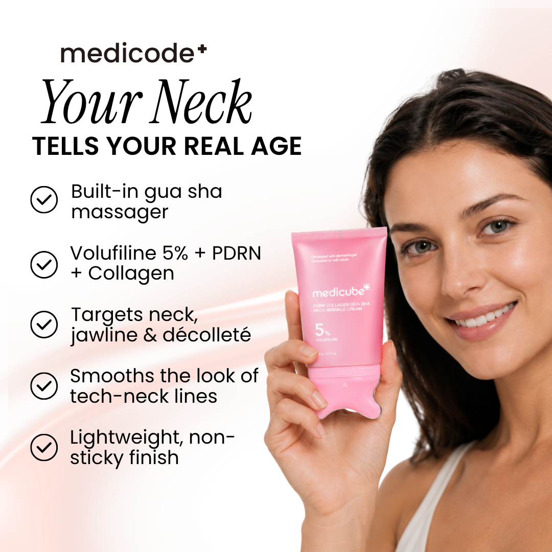 Medicube PDRN Collagen Gua Sha Neck Wrinkle Cream