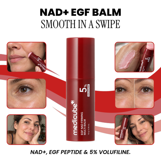 Medicube NAD+ EGF Firming Multi Balm with its key ingredients