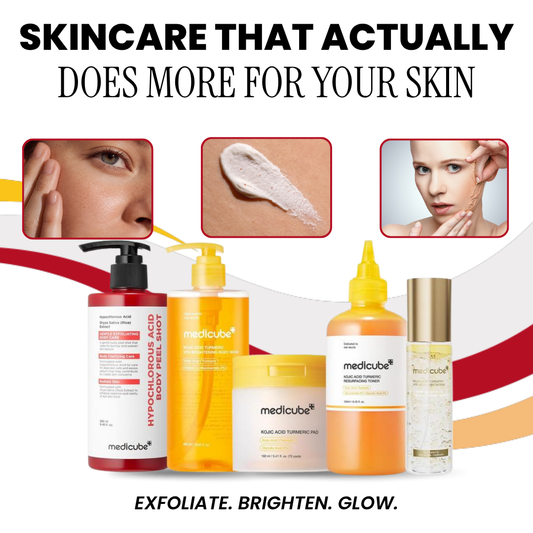 medicube Smooth & Clear Body Care Set, five-piece body care routine