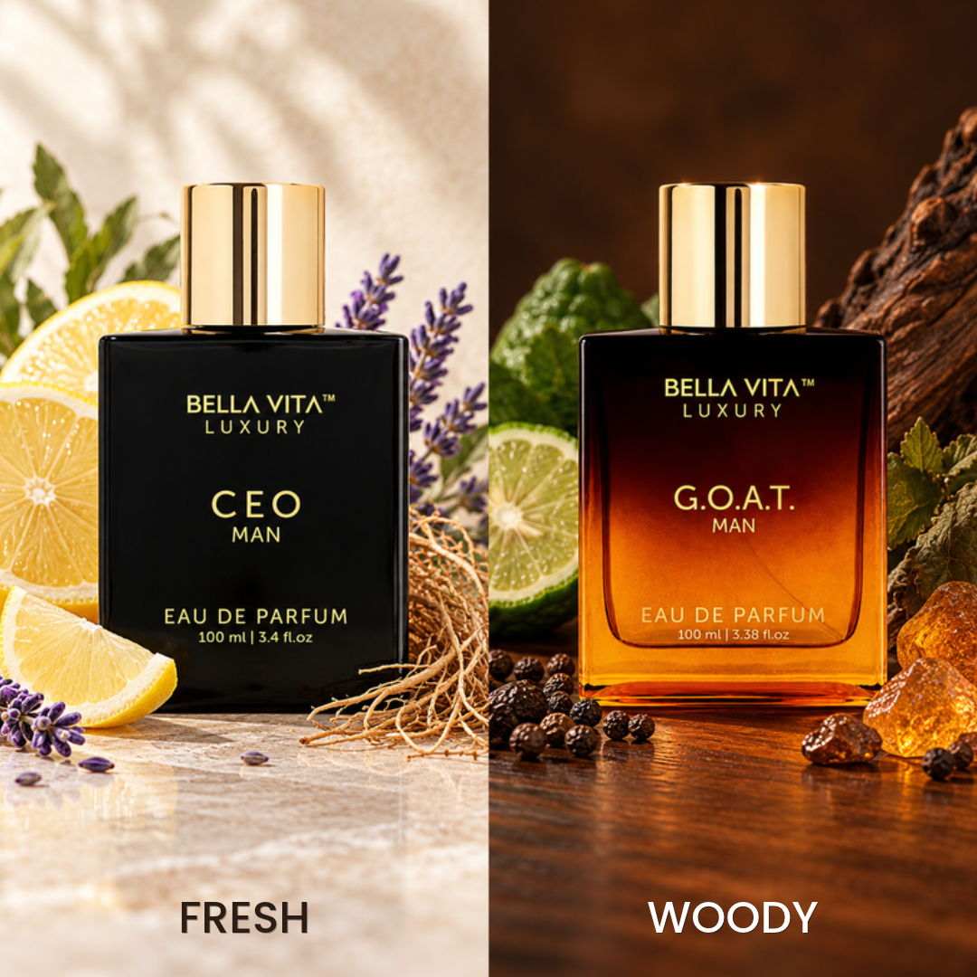 Medicode Citrus Lavender and Bergamot Pepper colognes with ingredients